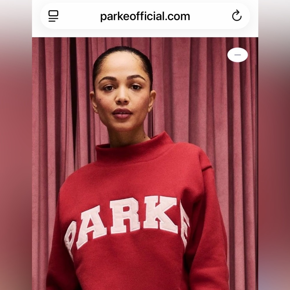 Valentine’s Day drop Parke Women's Crimson Varsity MockNeck - L/XL